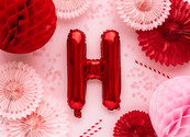 Folie Ballon letter ''H'', 35cm, rood