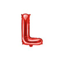 Folie Ballon letter ''L'', 35cm, rood