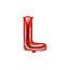 Party Deco Folie Ballon letter ''L'', 35cm, rood