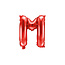 Party Deco Folie Ballon letter ''M'', 35cm, rood