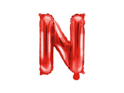 Folie Ballon letter ''N'', 35cm, rood