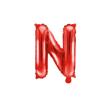 Folie Ballon letter ''N'', 35cm, rood