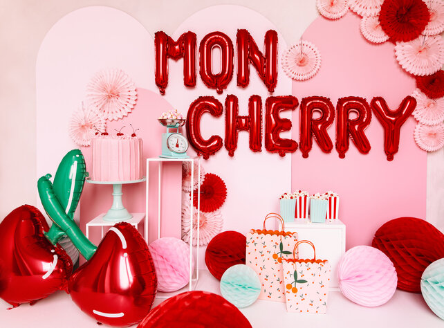 Folie Ballon letter ''O'', 35cm, rood