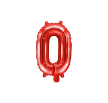 Folie Ballon letter ''O'', 35cm, rood