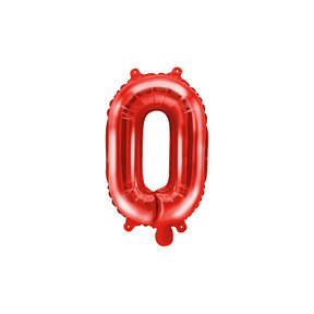 Folie Ballon letter ''O'', 35cm, rood
