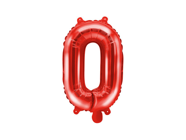 Folie Ballon letter ''O'', 35cm, rood