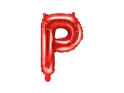 Folie Ballon letter ''P'', 35cm, rood Folie Ballon letter ''P'', 35cm, rood