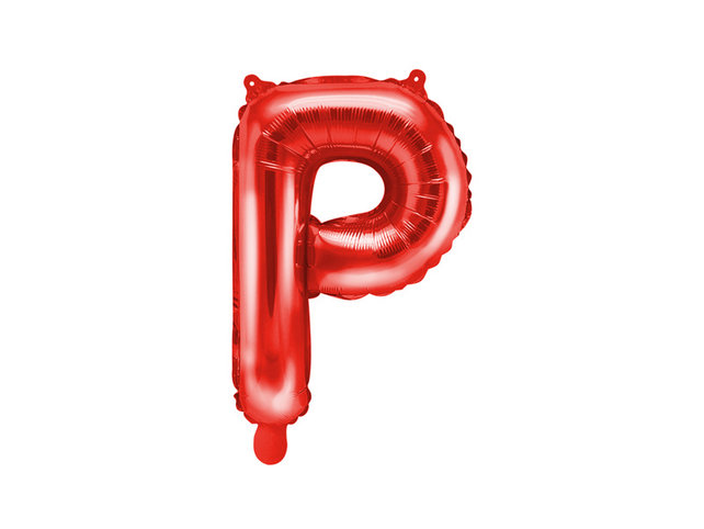 Folie Ballon letter ''P'', 35cm, rood Folie Ballon letter ''P'', 35cm, rood