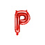 Party Deco Folie Ballon letter ''P'', 35cm, rood