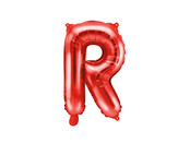Folie Ballon letter ''R'', 35cm, rood