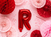 Folie Ballon letter ''R'', 35cm, rood