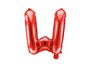 Folie Ballon letter ''W'', 35cm, rood Folie Ballon letter ''W'', 35cm, rood