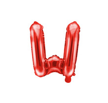 Folie Ballon letter ''W'', 35cm, rood