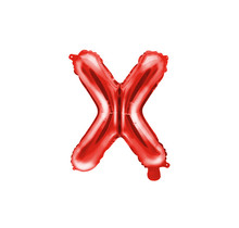 Folie Ballon letter ''X'', 35cm, rood