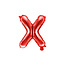 Party Deco Folie Ballon letter ''X'', 35cm, rood