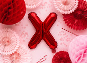 Folie Ballon letter ''X'', 35cm, rood