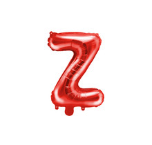 Folie Ballon letter ''Z'', 35cm, rood