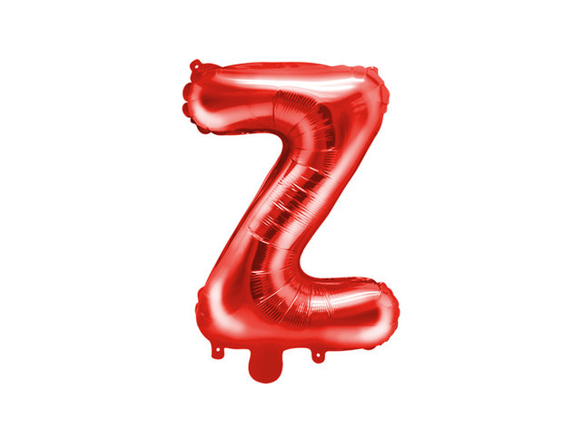 Folie Ballon letter ''Z'', 35cm, rood Folie Ballon letter ''Z'', 35cm, rood
