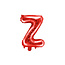 Party Deco Folie Ballon letter ''Z'', 35cm, rood