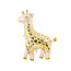 Party Deco Folie ballon Giraffe, 100x120cm, mix