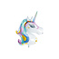 Party Deco Folie ballon Unicorn, 73x90cm, mix