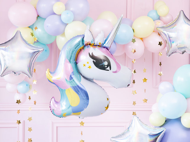 Folie ballon Unicorn, 73x90cm, mix