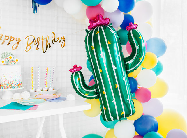 Folie ballon Cactus, 60x82cm, mix Folie ballon Cactus, 60x82cm, mix
