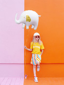 Folie ballon Olifant, 83x58cm, mix