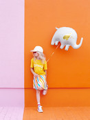 Folie ballon Olifant, 83x58cm, mix