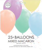 10 ballonnen 30cm macaron / pastel gemixed