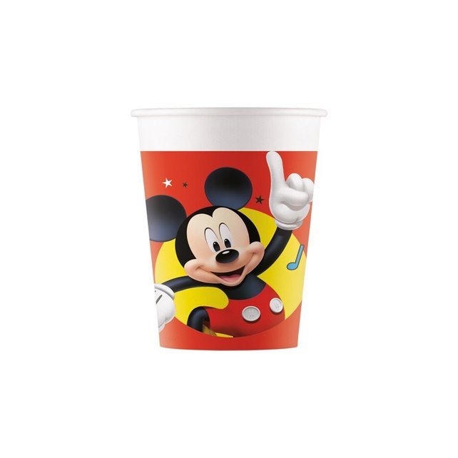 8 papieren Mickey Mouse bekers 200ml 8 papieren Mickey Mouse bekers 200ml