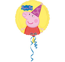 Folieballon Peppa Pig geel 43cm
