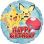 Pokemon Folieballon Happy Birthday Pokemon 43cm