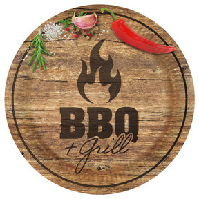 BBQ 8 papieren bordjes