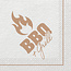 BBQ + Grill BBQ 16 papieren servetten