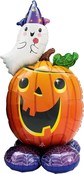 Airloonz Folieballon Pompoen Junior 40 X 130 Cm Oranje