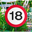 Folat 18 Jaar Verkeersbord Tuinbord 26x48cm