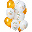 Folat Ballonnen Bruiloft 'Mr & Mrs' Goudkleurig 30cm - 12 stuks