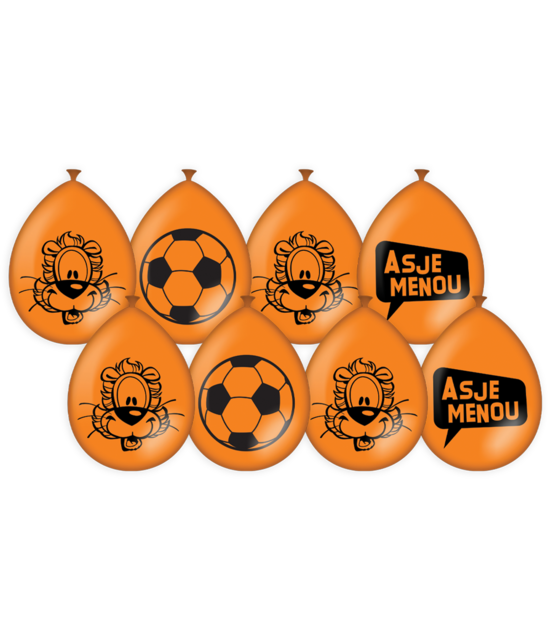 Loeki de Leeuw Partyballonnen oranje