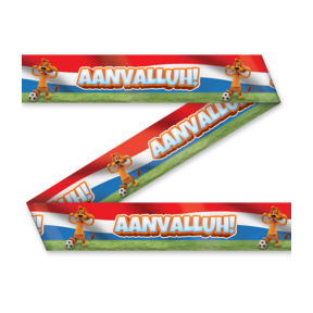 Loeki de Leeuw Party Tape rood wit blauw