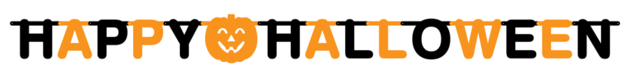 Happy Halloween letterslinger 200cm
