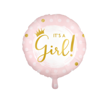 Folieballon It's A Girl 46cm