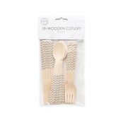 Houten bestek Zilver