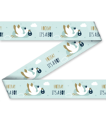 Afzetlint Geboorte jongen - Hooray It's a boy!  12 meter