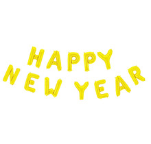 Happy New Year folieballon goud