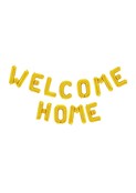 Welcome Home folieballon goud