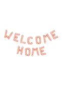 Welcome Home folieballon Rose Goud