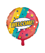 Welcome Cartoon - Folieballon 45cm