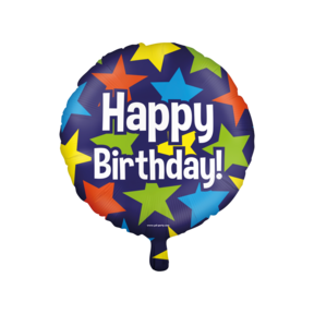 Happy Birthday Cartoon - Folieballon 45cm