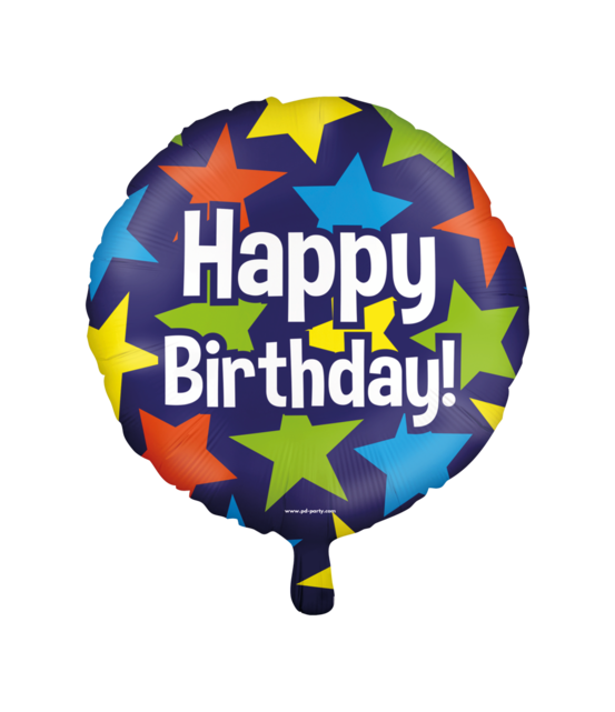 Happy Birthday Cartoon - Folieballon 45cm